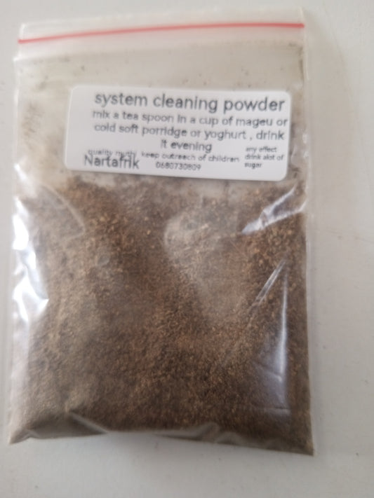 System cleaning powder